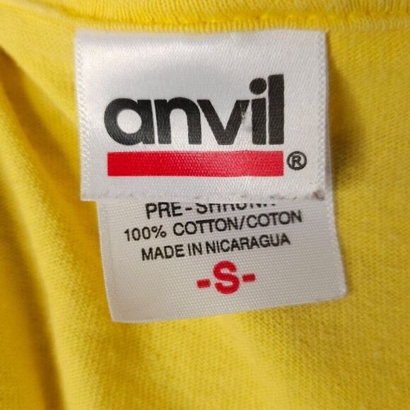 Vintage Sea Turtle T Shirt Mens Size Small Yellow 90s Topsail Turtle Project - Picture 5 of 6